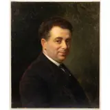 Portrait of a Gentleman by Emile Bulcke, Oil on canvas,Signed verso on stretcher. H: 23 3/4 W: 20 in., offered May 2026