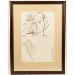 Nude Study by William Sommer, Pencil on paper, offered May 2026