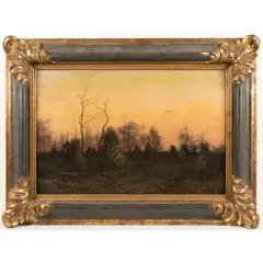 Landscape at Dusk by Adam Lehr, 1881, Oil on canvas, offered May 2026