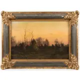 Landscape at Dusk by Adam Lehr, 1881, Oil on canvas, offered May 2026