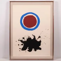 Blue Halo by Adolph Gottlieb, 1967, Screenprint in colors on wove paper, offered Feb 2026
