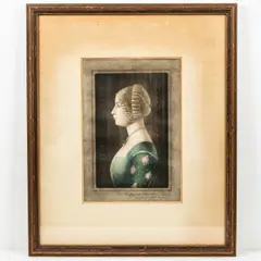 Francesca after Ghirlandaio by Samuel Arlent Edwards, Mezzotint, offered Feb 2026