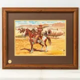 Western Scene with Cowboy by William Nelson, Watercolor,Signed and dated '79 lower right., offered Jan 2026