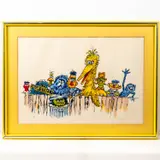 Sesame Street by A. Spencer, Silkscreen,Signed lower right, offered Jan 2026