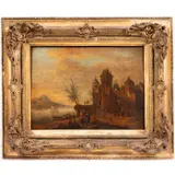 View from the Bank of the Rhine by Christian Georg Schutz I, Oil on board,Unsigned., offered Dec 2025