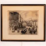 Vaux Clements (American, 1858-1948) Battle Monument, Baltimore by Gabrielle De, 1924, Etching, offered Dec 2025