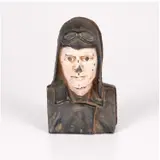 Untitled by Lucky Lindy, Cast Iron Still Bank, offered Oct 2025