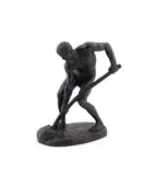 Le Terrassier" aka "A la terre!" - 1890 by Alfred Boucher, bronze sculpture, sold Jan 2026