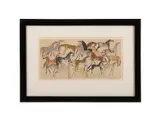 Untitled - Horses by Adam Henein, lithograph on paper, sold Feb 2026