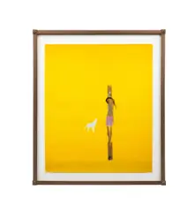 Crucifixion" - 2000 by Craigie Aitchison, screenprint on wove paper, sold Feb 2026