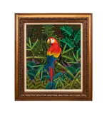 Untitled - Portrait of a Parrot - late 20th century by Jacques Geslin, oil on canvas, sold Feb 2026