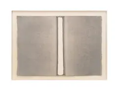 Flat Float" - 1976 by Mon Levinson, ink and dye on paper, sold Feb 2026