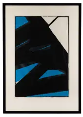 Mountain" -1966 by Robert Conover, woodcut on paper, sold Feb 2026