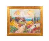 Seaside" - 2006 by Yasharel Manzy, oil on canvas, sold Feb 2026