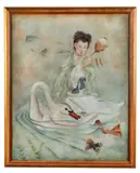Untitled - late 20th century by Helen Hatch Means, oil on canvas, sold Feb 2026