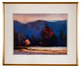 In the Dim Light III" - 1999 by Gayle Stott Lowry, pastel on paper, sold Feb 2026