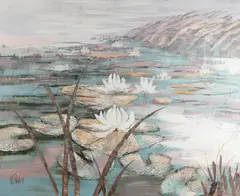 large format landscape painting by Lee Reynolds, oil on canvas, sold Feb 2024