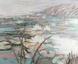 large format landscape painting by Lee Reynolds, oil on canvas, sold Feb 2024