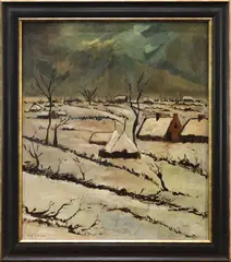 Untitled by Albert Saverys, oil on canvas, sold Mar 2022