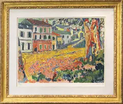 Untitled by Maurice de Vlaminck, lithograph in colors, sold Mar 2022