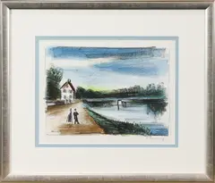 Untitled by Maurice de Vlaminck, lithograph in colors, sold Mar 2022