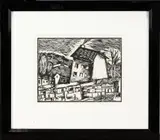 Mareil by Maurice de Vlaminck, 1913, woodcut, sold Mar 2022