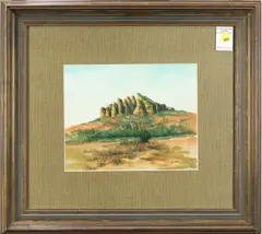 Spirit Mountain by Gerry Metz, watercolor on paper, sold Mar 2022