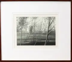 Untitled (landscape) by Robert Kipniss, lithograph in colors, sold Mar 2022