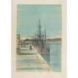 Concarmeau by Jean Carzou, 1960, lithograph in colors, sold Mar 2022