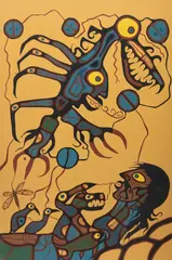 The Visionary by Norval Morrisseau, colour serigraph, sold Apr 2026