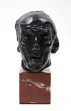 Mask of an Old Man by Auguste Rodin, bronze, sold Apr 2026