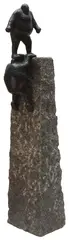 Two Men Climbing by Keld Moseholm Jorgensen, bronze, sold Apr 2026