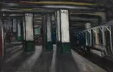 Subway 81st., 1950 by Maurice Freedman, 1950, oil on linen, sold Apr 2026