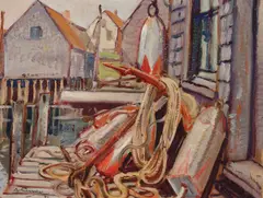 Seal Cove, Grand Manan, N.B., circa 1930 by Arthur Lismer, circa 1930, oil on board, sold May 2026