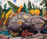 Dark Pool, Georgian Bay, 1944 by Arthur Lismer, 1944, oil on canvas, sold May 2026