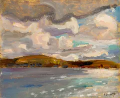Shoreline, Georgian Bay, 1928 by Arthur Lismer, 1928, oil on board, sold May 2026