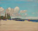 Petite Rivière, N.S., 1922 by J. E. H. MacDonald, 1922, oil on board, sold May 2026