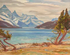Waterton Lake, Alberta, 1954 by A. Y. Jackson, 1954, oil on canvas, sold May 2026