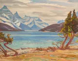 Waterton Lake, Alberta, 1954 by A. Y. Jackson, 1954, oil on canvas, sold May 2026