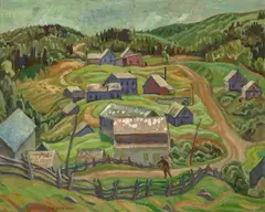 Summer Day in the Laurentians, circa 1950 by A. Y. Jackson, circa 1950, oil on canvas, sold May 2026
