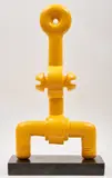 Kabuki, circa 1971 by Sorel Etrog, circa 1971, painted bronze, sold May 2026