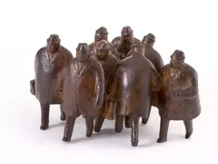 Men on the Move, 1984 by William McElcheran, 1984, bronze, sold May 2026