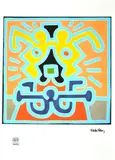 (École américaine) by Keith Haring, lithograph, sold Feb 2021