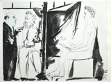 (École d'espagnol) by Pablo Picasso, lithograph, sold Feb 2021
