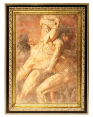 Battle for Deianira by Tomasz Rut, oil on canvas, sold May 2024