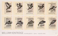 Annandale Gallery 2004 Exhibition Poster by William Kentridge, giclée print, sold Mar 2023