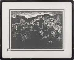 Untitled by Jacob Steinhardt, 1938, woodblock on paper, sold Dec 2023