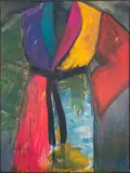 Untitled by Jim Dine, lithograph print on board, sold Dec 2023