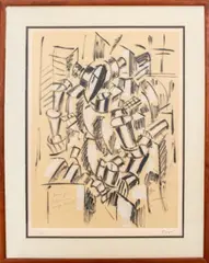 Untitled by Fernand Léger, 1913, lithograph, sold Dec 2023