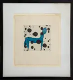 Untitled by Philip Tsiaras, 1985, etching in colors, sold Dec 2023
